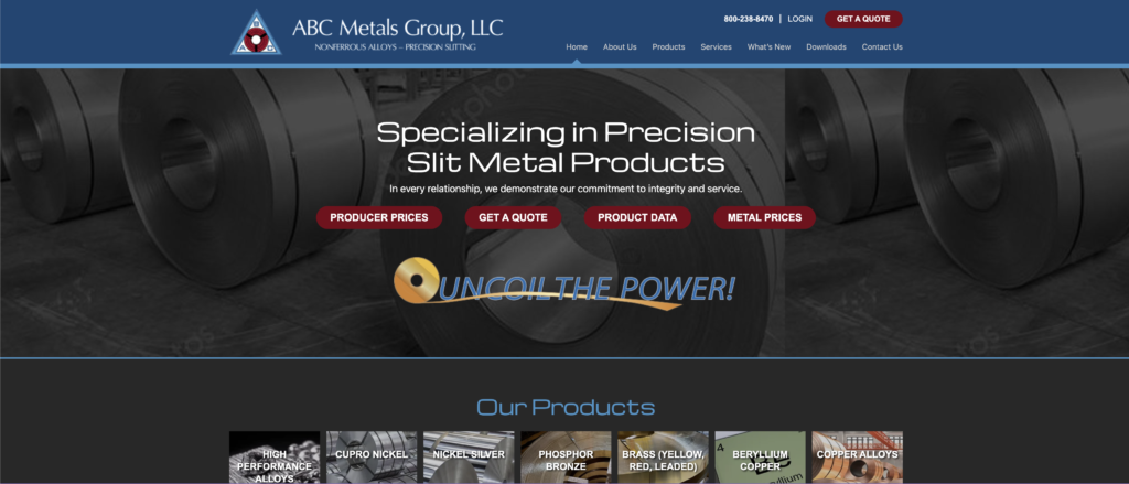 ABC Metals Website