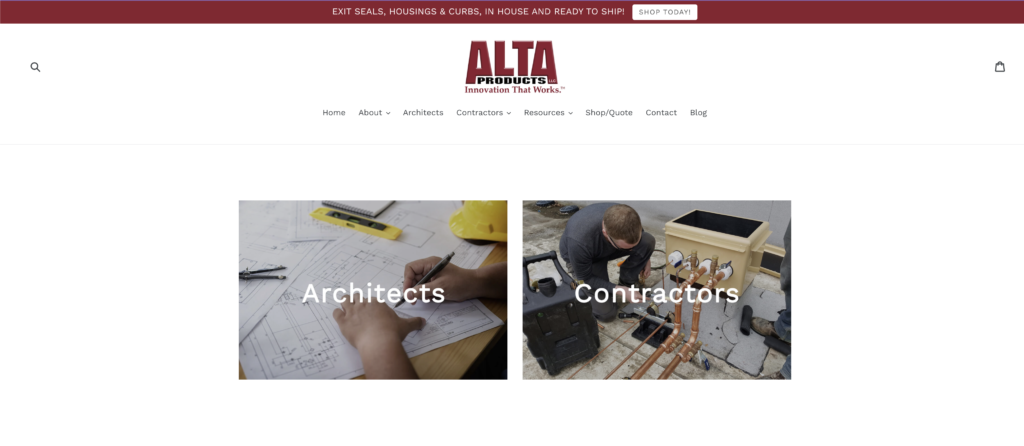 Alta Products Website